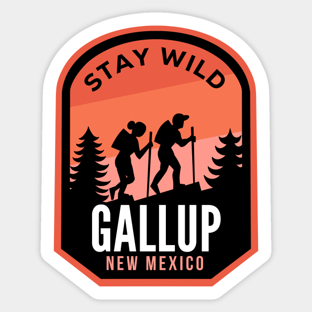 Gallup New Mexico Hiking in Nature Sticker by HalpinDesign